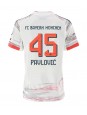 Billige Bayern Munich Aleksandar Pavlovic #45 Bortedrakt Dame 2025-26 Kortermet